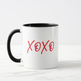 Red Script XOXO Valentines day Coffee Mugg