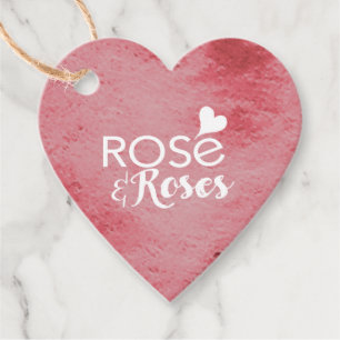 Red & Seafoam Grönt Rosé & Ro Valentiness Gift Gåvor Etiketter