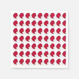 Red Secret Jultomten Pappa jul Hat Pappersservett