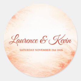 Red Seigaiha – Japanese Wedding Collection Runt Klistermärke