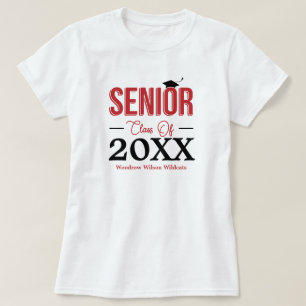 Red Senior Class of T Shirt