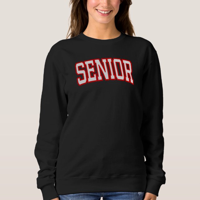 Red Senior College Football Costume Coach Student  T Shirt (Framsida)