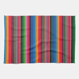 Red Serape Saltillo traditional mexican blanket Kökshandduk
