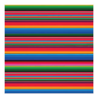 Red Serape Saltillo traditional mexican blanket Le Fototryck