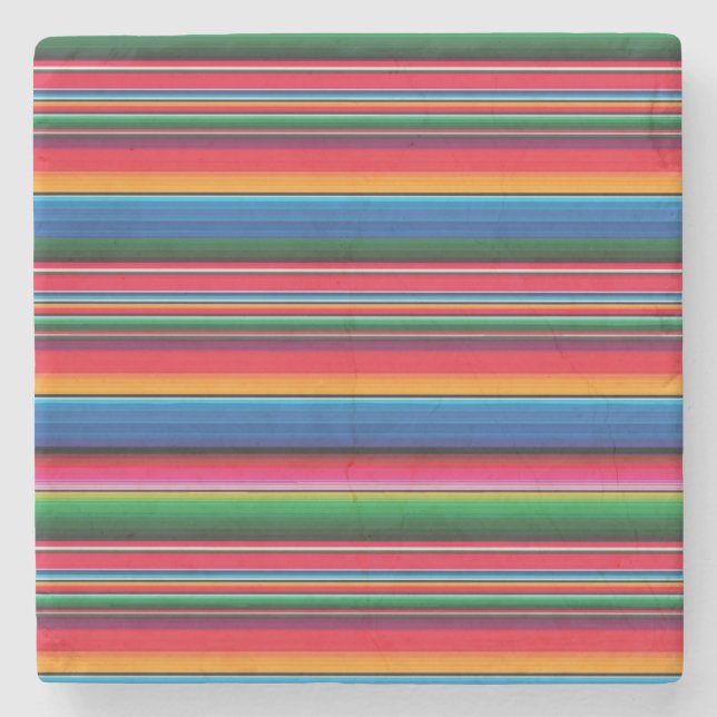 Red serape saltillo traditional mexican blanket th stenunderlägg (Framsidan)