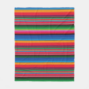 Red Serape Saltillo traditionell mexican-filt Fleecefilt