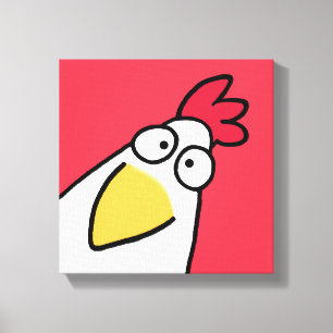Red SERIOUS CHICKEN AV Sandra Boynton Canvastryck