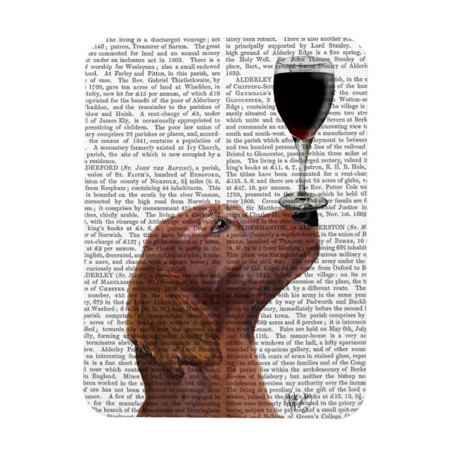 Red Setter Hund Au Vin Magnet (Vertikal)