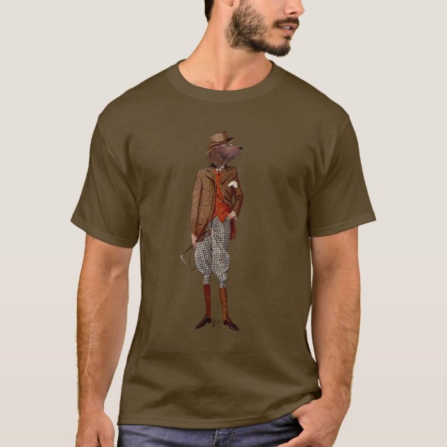 Red Setter Rider Fullt T-shirt (Framsida)