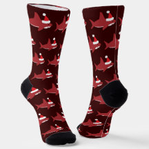 Red Shark Santa Hat jul