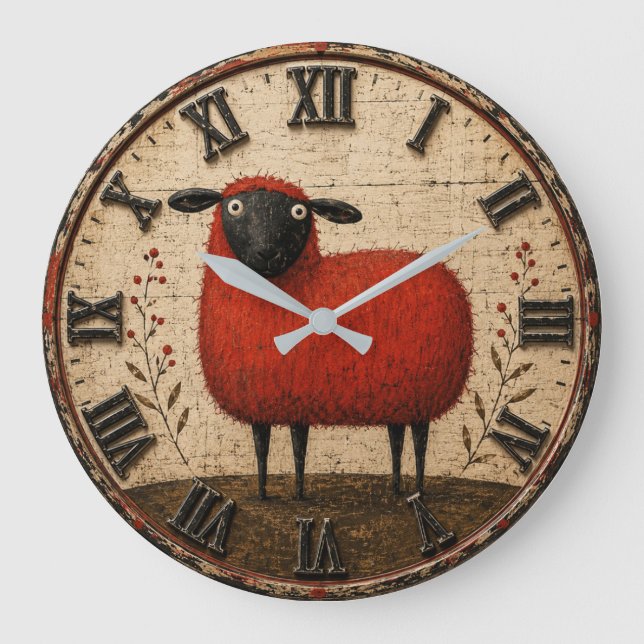 Red Sheep Stor Klocka (Framsida)