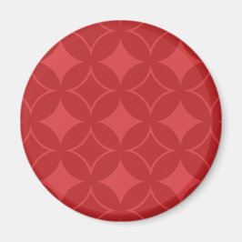 Red shippo mönster magnet