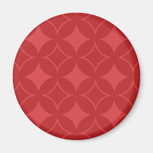 Red shippo mönster magnet (Framsidan)