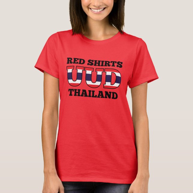 Red Shirts UDD Thailand T-shirt (Framsida)