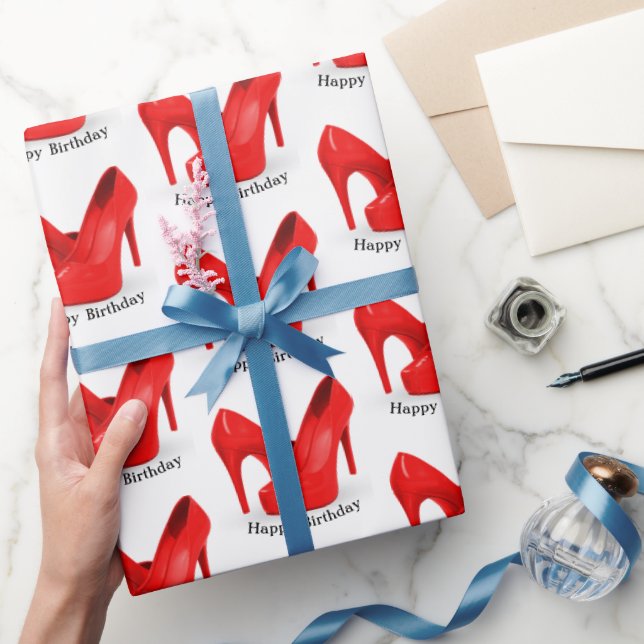 Red Shoe Birthday Presentpapper (Gifting)