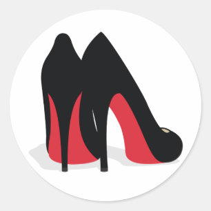 Red Shoe Stickers/Sälar Runt Klistermärke