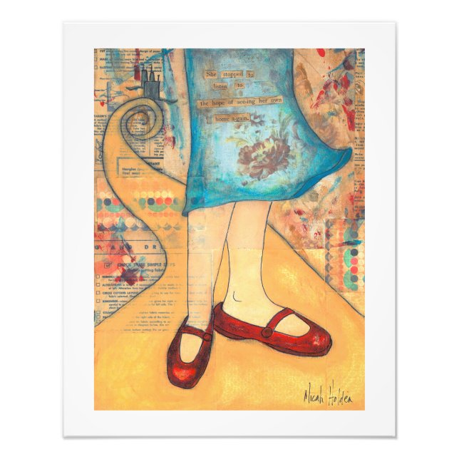 Red Shoes 16 x 20 Print Fototryck (Framsidan)