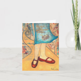 Red Shoes Notecard Kort