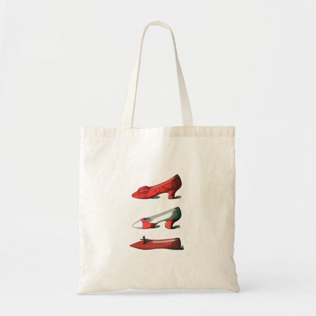 Red Shoes Tote Tygkasse (Framsidan)