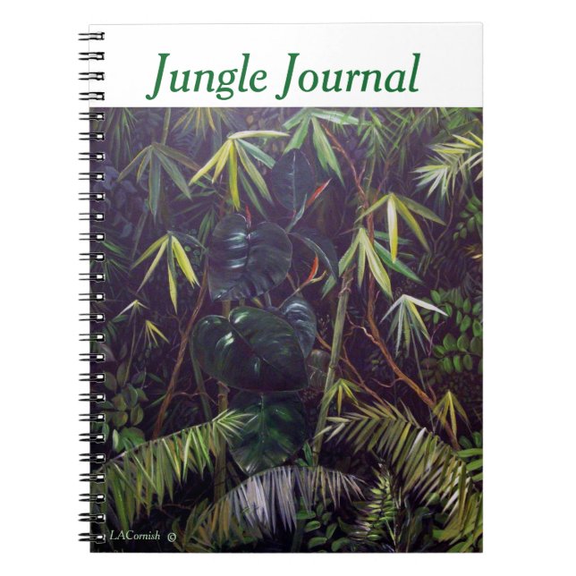 Red Shoots Jungle Note Bok Anteckningsbok (Framsidan)