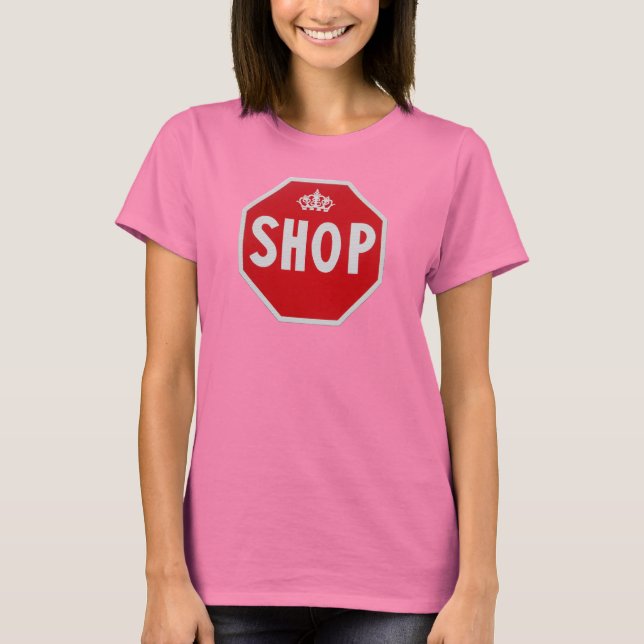 Red Shop Queen Tee Shirt (Framsida)