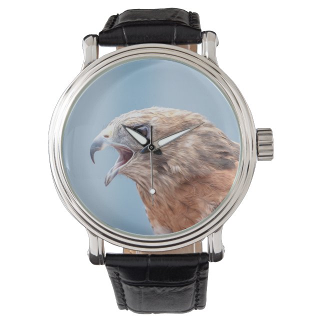 Red Shouled Hawk Armbandsur (Framsida)