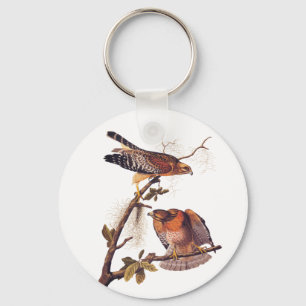 Red Shouled Hawk Audubon Bird of Ber Nyckelring