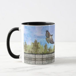 Red-Shouled Hawk Bird Coffee Tea Mugg