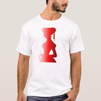 Red Silhouette 1800 Mode England Woman 1 T Shirt