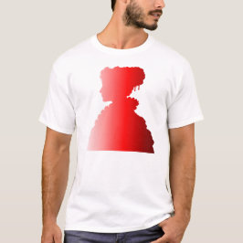 Red Silhouette 1800-talet Mode England Woman 3 T Shirt