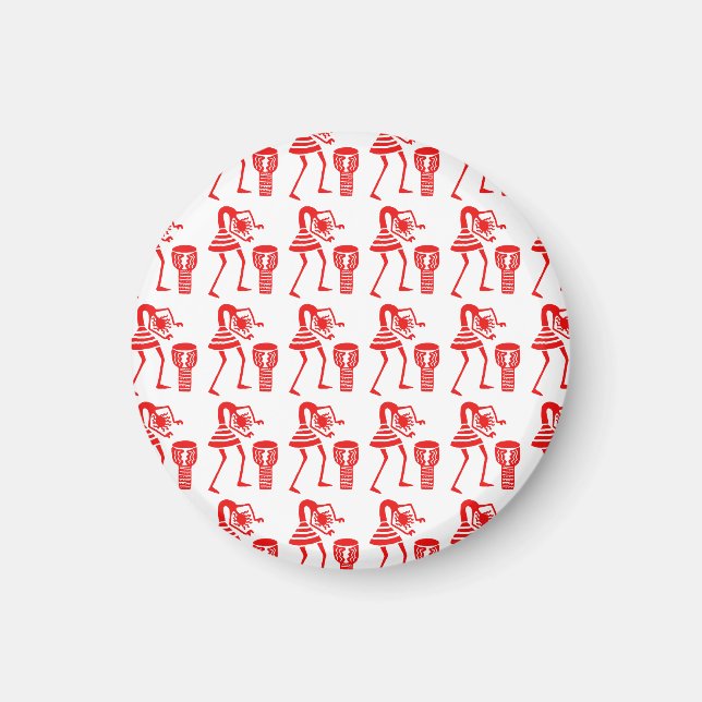 Red Silhouette Dance Magnet (Framsidan)