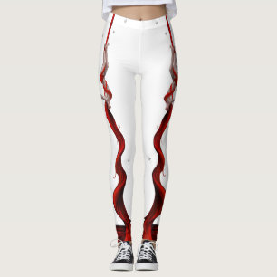Red Silke Artist Yoga Leggings (båda ben)