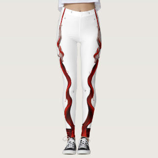 Red Silke Artist Yoga Leggings (båda ben)