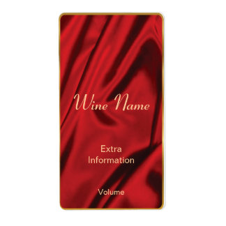 Red Silke Vin-etikett Fraktsedel