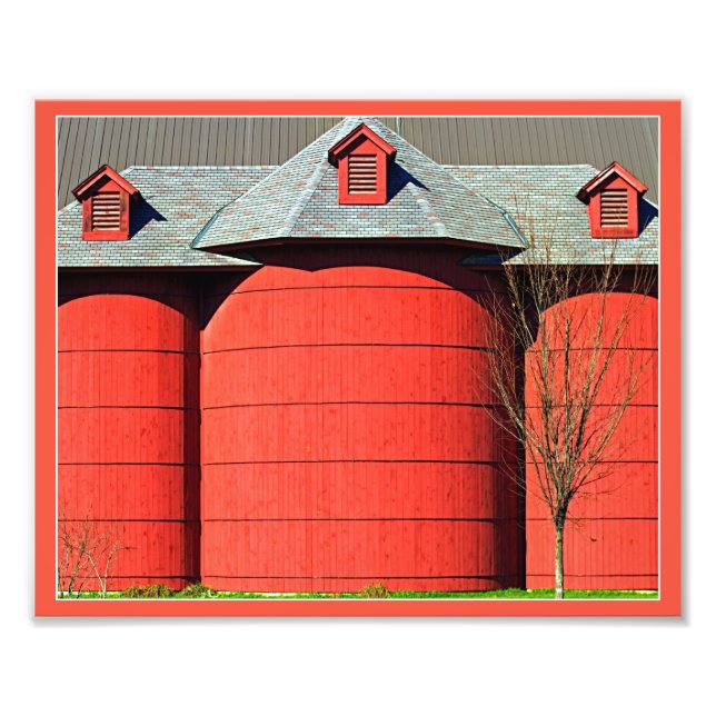Red Silos Fototryck (Framsidan)