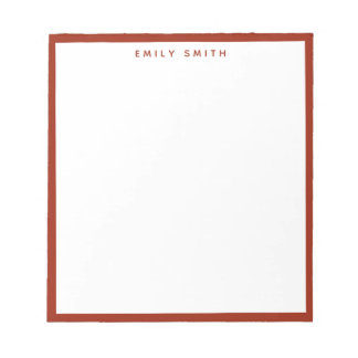 Red Simple Modern Anteckningsblock