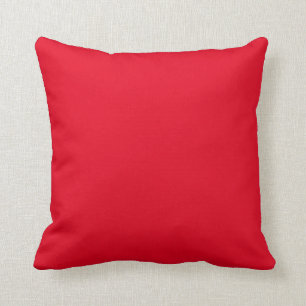 Red Simple Solid Färg Kudde