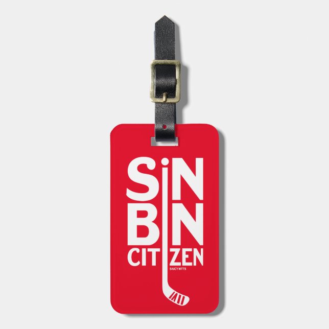 Red Sin Tunna Citizen Hockey Bag Bagagebricka (Vertikal Framsida)