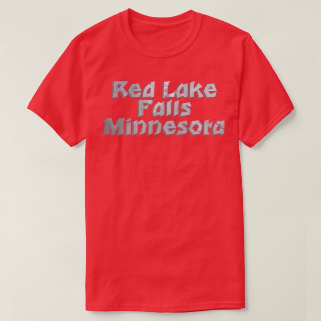Red Sjö Falls Minnesota T Shirt (Design framsida)
