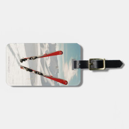 Red Skis Bagagebricka