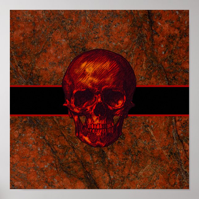 Red Skull Gothic Poster (Framsidan)