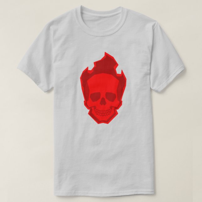 Red Skull Graphic T-Shirt – Bold Gothic Skull Desi (Design framsida)