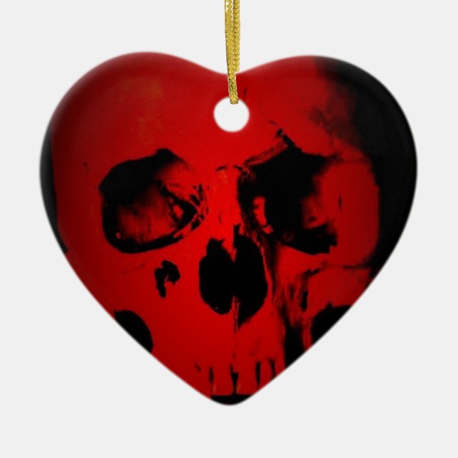 Red Skull Julgransprydnad Keramik (Framsidan)