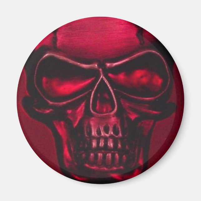 RED SKULL MAGNET (Framsidan)