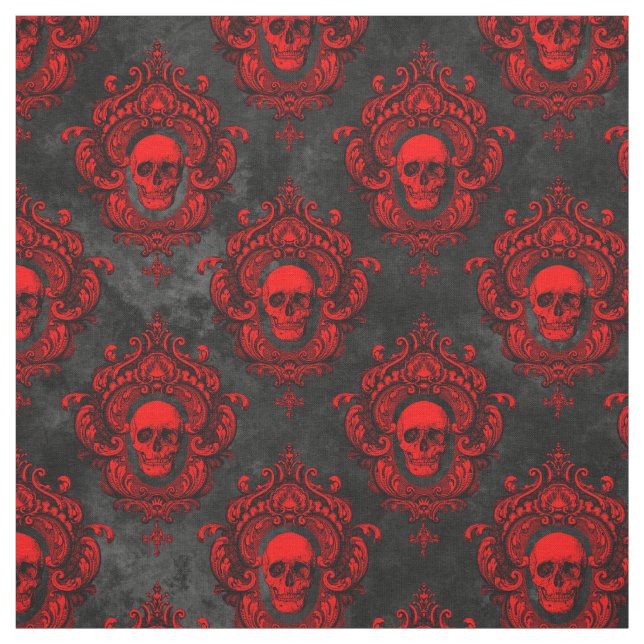 Red Skull och Gothic Black Tyg (Provkarta)