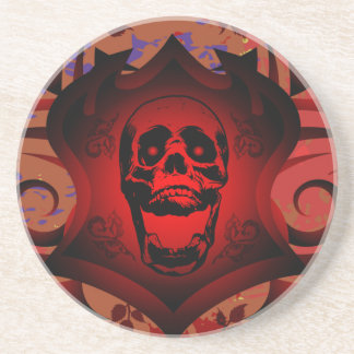 Red Skull Shield Underlägg Sandsten
