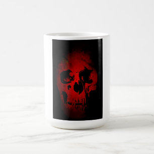 Red Skull Skeleton Fantasy Art Heavy Metall Kaffemugg