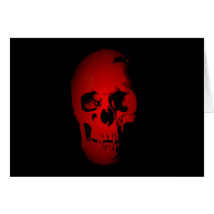 Red Skull Skeleton Hälsningskort