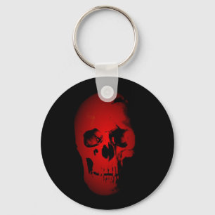 Red Skull Skeleton Nyckelring