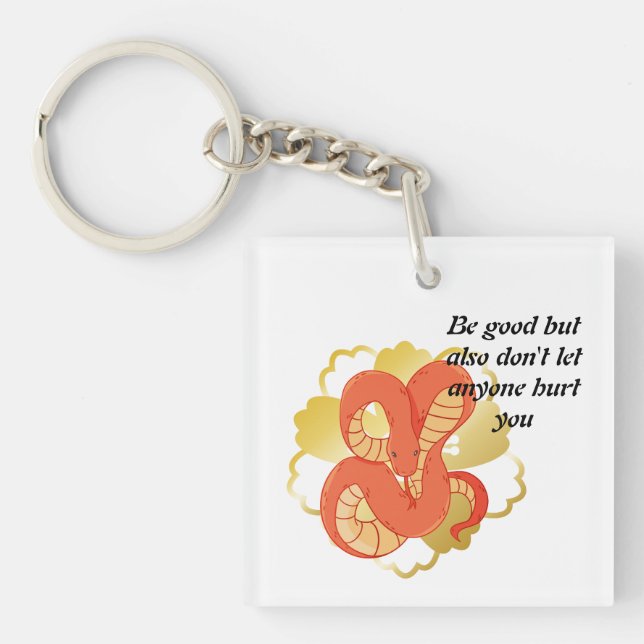 Red Snake on a Golden Flower" | Unik och luxuriös (Framsidan)